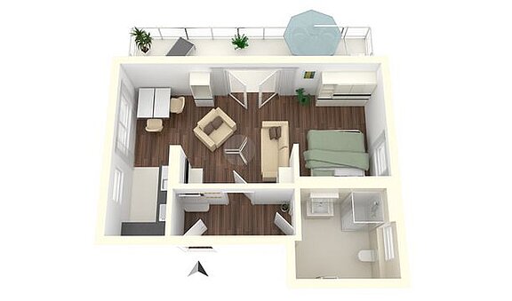 Neubauprojekt Reichenberger Straße 4/5 1-Zimmer-Wohnung