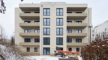 Außenansicht des Neubauprojektes Plonzstraße