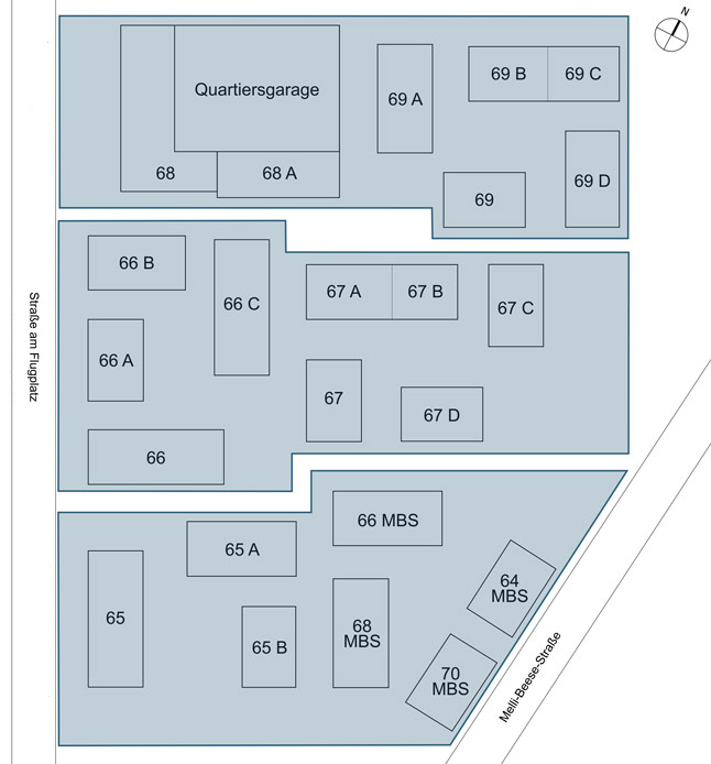 Lageplan der Johannisgärten