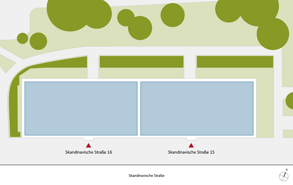 Lageplan Skandinavische Straße